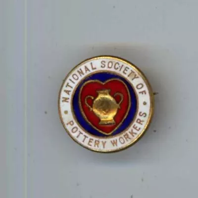 Buy National Society Of Pottery Workers Trade Union Badge • 8.99£