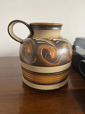 Buy Vintage | DENBY Studio Pottery | Glyn Colledge Hand Painted  'Savannah' Vase Jug • 19.50£