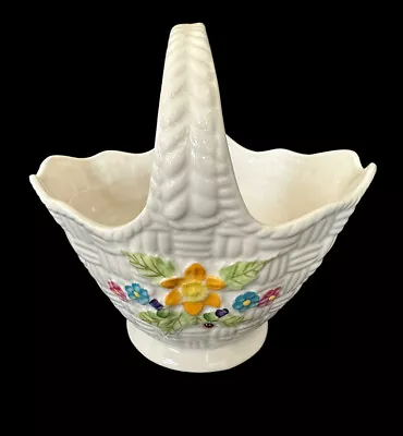 Buy Belleek Irish Porcelain Springtime Basket / St. Patrick’s Day - Made In Ireland • 29.36£