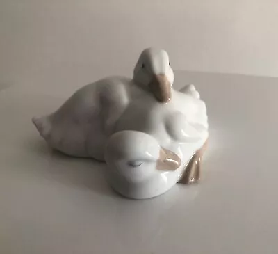 Buy NAO Vintage Resting White Baby Birds Geese Figurine English Home Decor • 9.99£