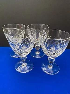 Buy 4 X Thomas Webb Crystal  Glasses 13.5 Cm Wine Glasses ? Signed • 30£