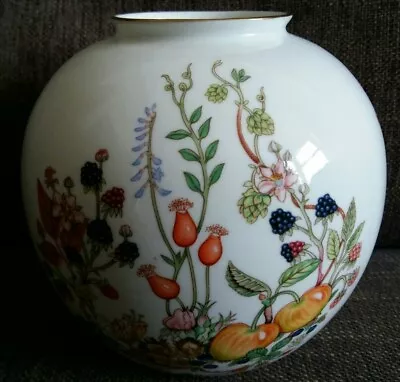 Buy Aynsley Bone China Somerset Pattern Vase (NWOT) 12cm X 13cm • 8.99£