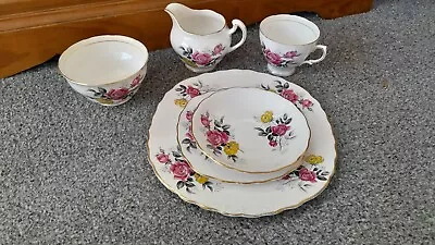 Buy Vintage, Antique Royal Vale Bone China  21 Piece Tea Set. Roses • 30£