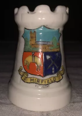 Buy Vintage Arcadian China Crested China Castle. Mirfield Crest. VGC. • 4.99£