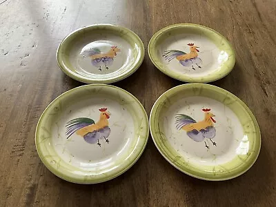 Buy Set B 4 Scotts Of Stow Style Hand Painted Cockerel Design 7” Side Plates • 9.99£