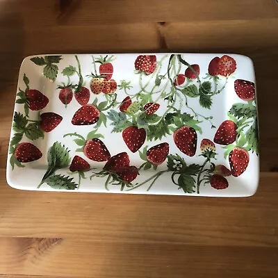 Buy Emma Bridgewater Strawberries Medium Oblong Plate / Platter Brand 2nd • 40£