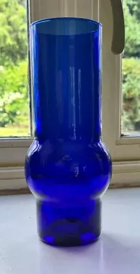 Buy Cobalt Blue Scandinavian Style Glass Vase • 22£