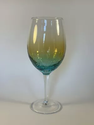 Buy Pier 1 Crackle Ombre White Wine Glass *Please Read* • 23.30£