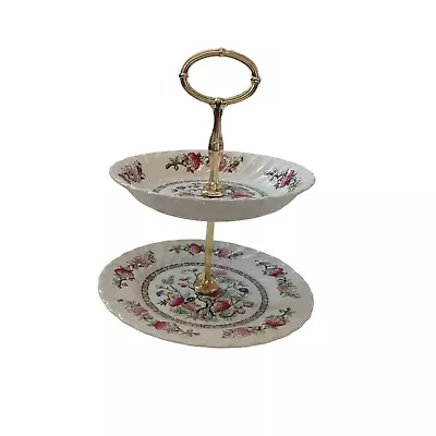 Buy Myott Pottery  Indian Tree Fluted Hand Engraved Cake Stand • 4.99£