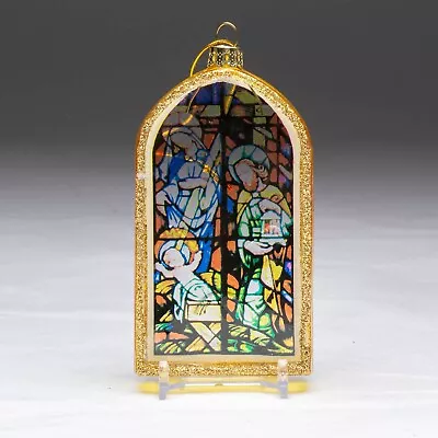 Buy Nativity Scene In Stained Glass Window Shadow Box Christmas Ornament Decoration • 13.93£