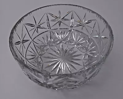 Buy Beautiful Heavy Vintage Cut Glass / Crystal Fruit Bowl 7 Inches Diameter • 5£
