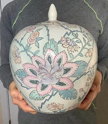 Buy Chinese Porcelain Ceramic Jar Vase Lid 10  Flowers Kaiser Style Home Decor  • 26.09£