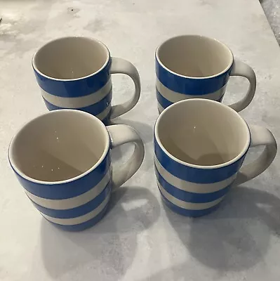 Buy Cornishware (T.G. Green & Co) Has X 12oz / 34cl Mugs - Blue & White Stripes • 60£