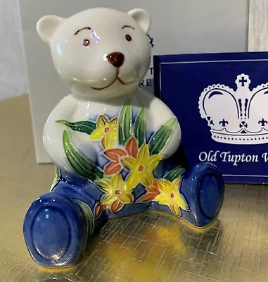 Buy Old Tupton Ware Teddy Bear Tubed Lined Porcelain With Flowers Perfect Boxed • 18.99£