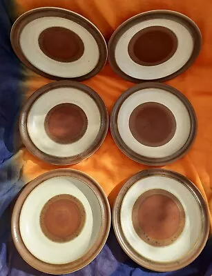 Buy Denby Potters Wheel Vintage X6 Small Side Plates Very Good Condition. • 7£