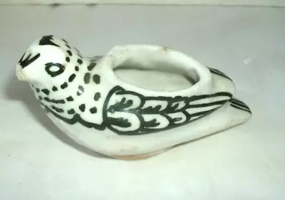 Buy Antique Middle East Hand Painted Figural Pottery Bird, 4 1/2  Long. 2 1/4  Tall, • 139.79£