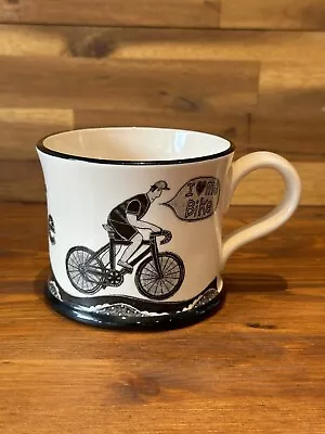 Buy Moorland Pottery The Original Yorkie Ware Mug I Love Me Bike Up Hill & Down Dale • 14.95£