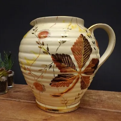 Buy Vintage Large Pitcher Jug Ewer Vase Art Deco Pottery Ceramic Kensington Ware • 20£