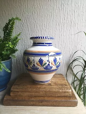 Buy Vintage Tradition Spanish Vaseal Barreira Puente Spain Pottery Vase Hand Painted • 19.99£