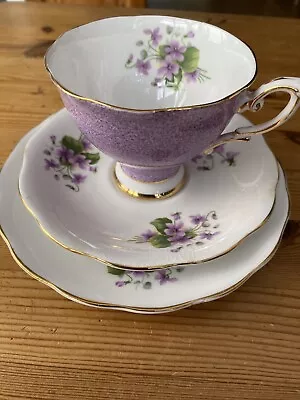 Buy Royal Standard Vintage Liliac Tea Rose Tea Cup Saucer And Side Plate • 15£