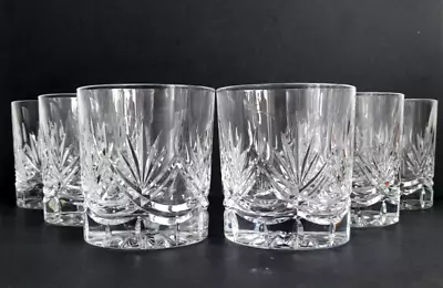 Buy Set Of 6 X Edinburgh Crystal  Serenade  Cut Pattern Whisky Glasses Signed 88mm • 69.99£