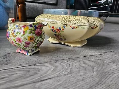 Buy Grimwades Royal Winton Flower Pattern Dish And Small Pouring Cup (Summertime) • 10£