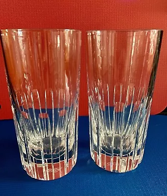 Buy (2)  Baccarat Crystal 5.5 Inch 'Rotary' HIGHBALL - MINT Condition! • 157.50£