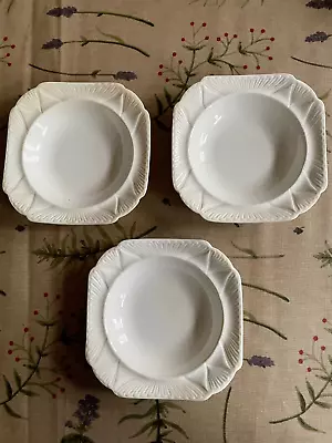 Buy 3 'Shelly' Dessert Bowls  Dainty  Pattern In White (A227) • 6£