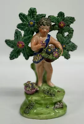 Buy Antique Staffordshire Pearlware Pottery Figure 19th Century Putto Walton • 150£