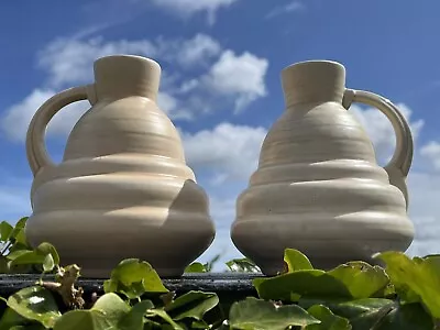 Buy Pair Of Art Deco Crown Ducal Pottery Vases - Vintage Vase - Antique - Retro • 45£