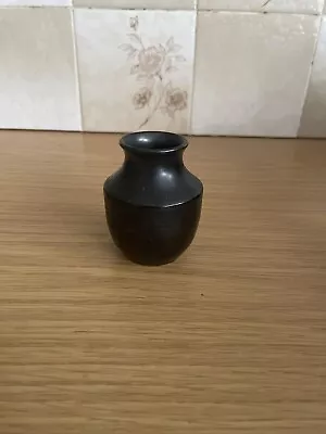 Buy Vtg Prinknash Art Pottery Gun Metal Vase Or Sm Urn Shaped England 2-5/8in Tall • 12.75£