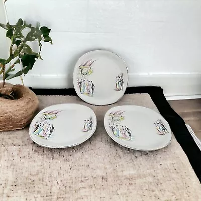 Buy Vintage Saucers Alfred Meakin England 'My Fair Lady' (Set Of 3, Made In England) • 30.59£