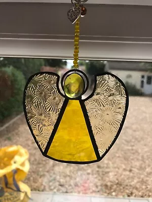 Buy Birthstone Angel November Yellow Topaz Stained Glass Decoration Suncatcher • 14.99£