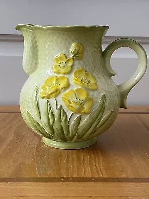 Buy Vintage Carlton Ware Design Rare Green/Yellow Flowering Pansies  Jug • 27£
