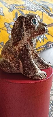 Buy David Sharp Rye Studio Art Pottery Mid Century Modern Puppy Dog Sitting Rare • 14.99£