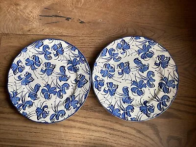 Buy Royal Tudor Orchid Blue White Plates X 2  Grindley 10”/26cm - More Set Listed • 28.50£