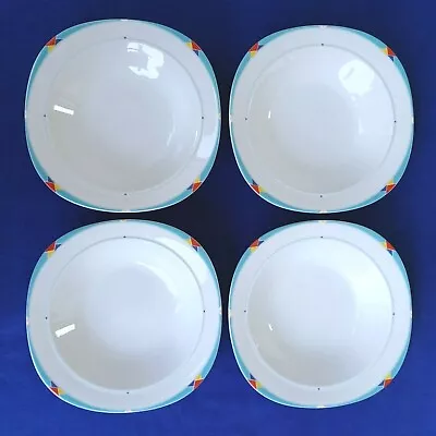 Buy Mikasa L.A. Style Turquoise 8-1/2  Soup Bowl Dinnerware Set Of 4 • 18.59£