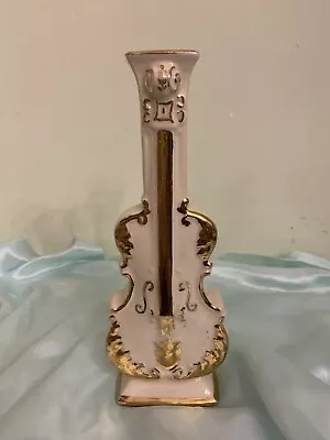 Buy Mid-Century Wall Pocket Bud Vase Shaped Like Violin.  WR3. • 13.05£