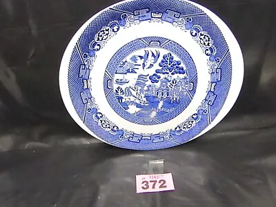 Buy Vintage Wood Ware Willow Pattern Serving / Cake Plate (372) (N) • 12.99£