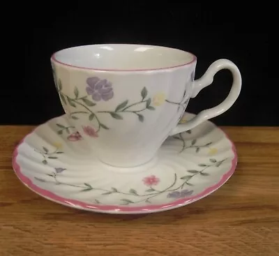 Buy Johnson Brothers Summer Chintz Coffee Tea Cup & Saucer..PINK TRIM • 6.51£