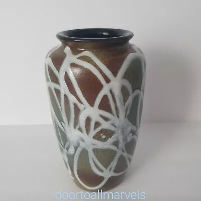 Buy Vintage Drip Swirl Glaze Pottery Vase 7.25 H Organic Brutalist • 35.48£