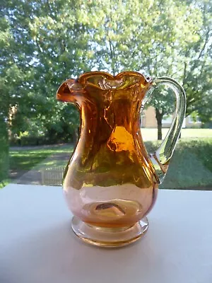 Buy Antique Graduating Cranberry Glass Jug • 10£