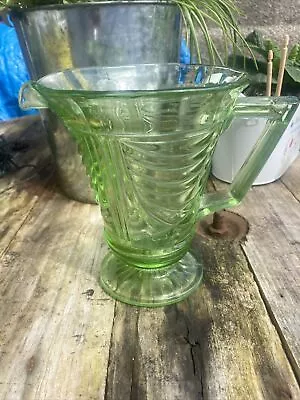 Buy Vintage English Sowerby Moulded Glass Lemonade / Water Jug • 9.99£