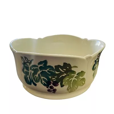 Buy Vintage Royal Winton Tradition Spongeware Bowl Planter Grapes Grapevine Round • 14.49£