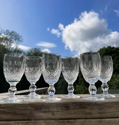 Buy SIX WATERFORD Crystal COLLEEN Sherry Glasses 70 Ml - 11cms Tall With 4.7cm Rim • 35£