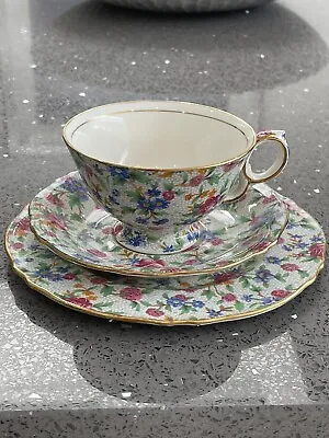 Buy Royal Winton Grimswade ‘Old Cottage Chintz’ Cup, Saucer & Side Plate Trio. • 29.99£
