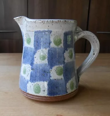 Buy Jennie Gilbert Stamped And Signed Studio Pottery Chequer-Board Jug • 20£