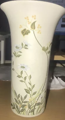 Buy Beautiful Poole Vase Made In England White W/ Floral Patterns - Nice Condition • 14.99£