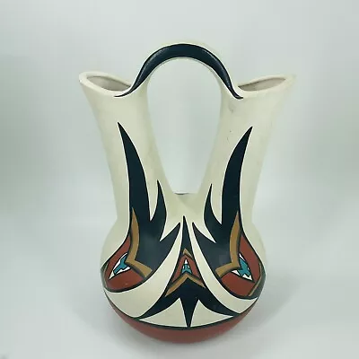 Buy 14” Signed Native American Soutwestern Ute Art Pottery Vase Grayfeather (SH2) • 20.49£