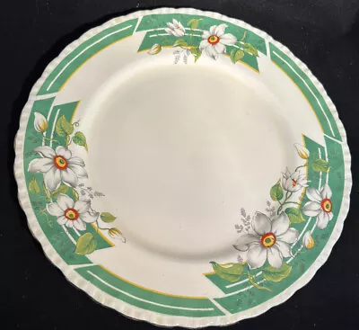 Buy Vintage THE Clematis -  GRINDLEY ENGLAND Floral Dinner Plate 10” Plate • 9.27£